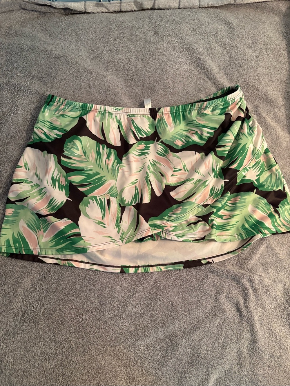 Swim By Cacique Aruba Palm Swim Skirt Lined Size 16 Beachy Pool Plus Size